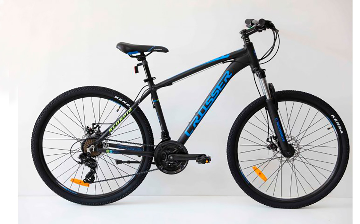 Фотография Велосипед Сrosser Scorpio 26" (2021) 2021 Черно-синий
